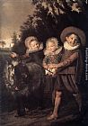 Frans Hals Canvas Paintings - Group of Children